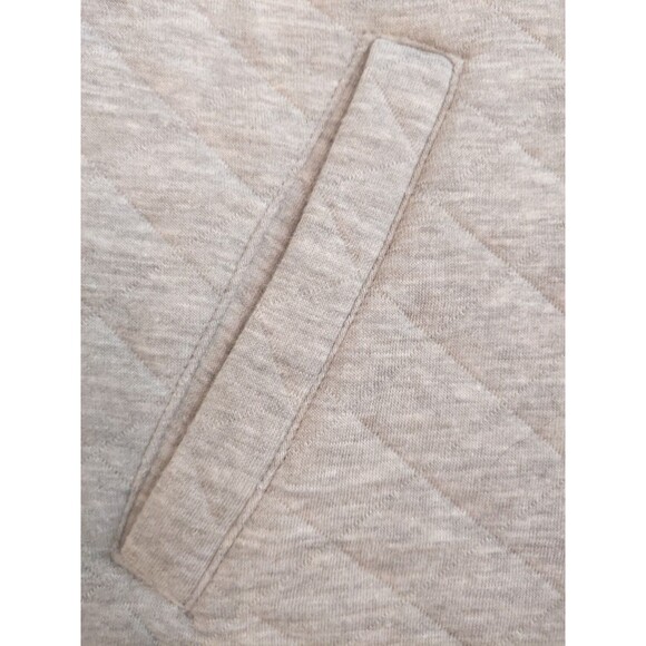 EDDIE BAUER Quilted Pullover Women Gray Snap Front Size M NEW - Picture 12 of 14